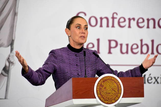 MexicoÃ¢â‚¬â ¢s President Claudia Sheinbaum Pardo speaks about the measles outbreak and vaccination campaigns during a briefing conference at the National Palace. on January 20, 2026, in Mexico City, Mexico. Mexico City Mexico - ZUMAe321 20260120_zia_e321_007 Copyright: xLuisxBarronx