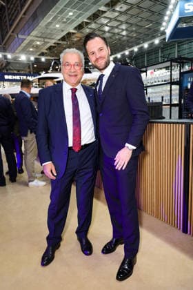 boot Messe - Blue Motion Night 2026 - boot Director Petros Michelidakis mit Messe Düsseldorf Geschäftsführer Marious Berlemann (re.) Düsseldorf boot Messe NRW Deutschland
