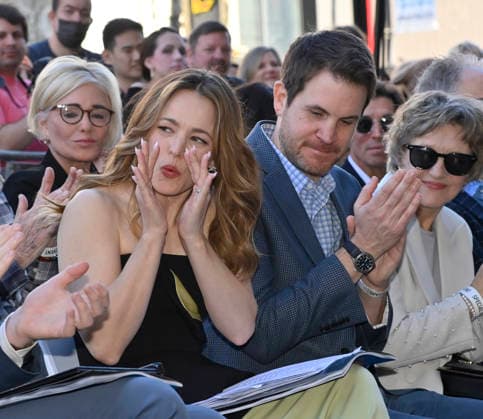 Actress Rachel McAdams and her lifelong partner, screenwriter Jamie Linden make rare joint appearance during an unveiling ceremony honoring her with the 2, 833rd star on the Hollywood Walk of Fame in Los Angeles on Tuesday, January 20, 2026.  LAP2026012027 JIMxRUYMEN