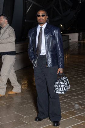 Louis Vuitton Menswear Fall Winter 2026-2027 Arrivals Quavo attends the Louis Vuitton Menswear Fall Winter 2026-2027 show as part of Paris Fashion Week on January 20, 2026 in Paris, France. Photo by Nasser Berzane ABACAPRESS.COM Paris France  Copyright: xBerzanexNasser ABACAx