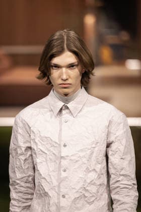 PFW - Louis Vuitton Menswear Ready-to-wear Fall-Winter 2026 2027 collection - Runway A model presents a creation for the Louis Vuitton Menswear Ready-to-wear Fall-Winter 2026 2027 collection as part of the Paris Fashion Week in Paris on January 20, 2026. Photo by Alexis Jumeau ABACAPRESS.COM Paris France  Copyright: xJumeauxAlexis ABACAx