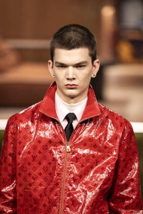 PFW - Louis Vuitton Menswear Ready-to-wear Fall-Winter 2026 2027 collection - Runway A model presents a creation for the Louis Vuitton Menswear Ready-to-wear Fall-Winter 2026 2027 collection as part of the Paris Fashion Week in Paris on January 20, 2026. Photo by Alexis Jumeau ABACAPRESS.COM Paris France  Copyright: xJumeauxAlexis ABACAx
