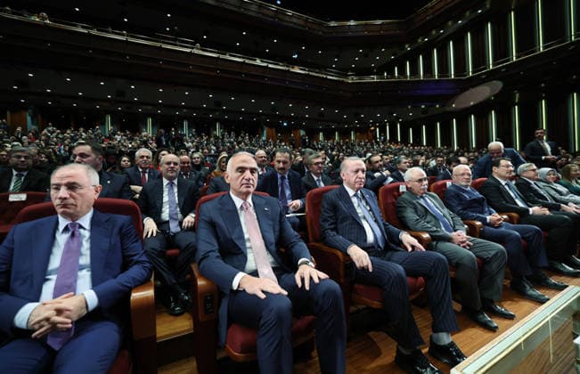 Turkish President Recep Tayyip Erdo?an participated in the Ministry of Culture Turkish President Recep Tayyip Erdo?an participated in the Ministry of Culture and Tourism s Living Human Treasures awards ceremony and delivered a speech at the event held at the Be?tepe Congress and Culture Center in the Presidential Complex in Ankara, Turkey. January 21, 2026. Photo by Turkish presidency apaimages Istanbul Istanbul Turkey 210126_Turkey_TPO_00(1) Copyright: xapaimagesxTurkishxpresidencyx xapaimagesx