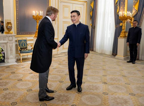 21-01-2026 Palace King Willem-Alexander during the credentials (geloofsbrieven) of the Ambassador of the Kingdom of Saudi Arabia, His Excellency S.K. Al Chain, at palace Noordeinde in The Hague. Â  Copyright: xPPEx