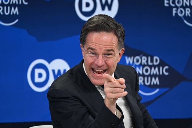 World Economic Forum Annual Meeting DAVOS, SWITZERLAND - JANUARY 21: NATO Secretary General Mark Rutte gives a speech at the World Economic Forum Annual Meeting held in Davos, Switzerland on January 21, 2026. Harun Ozalp Anadolu Davos Switzerland. Editorial use only. Please get in touch for any other usage.  Copyright: x2026xAnadoluxHarunxOzalpx