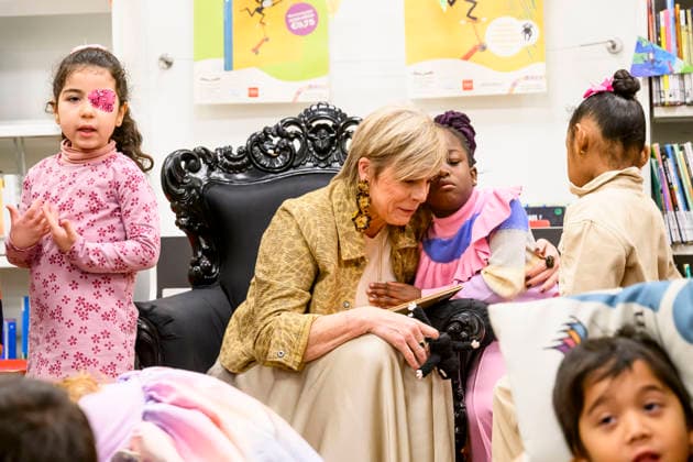 21-01-2026 Amsterdam Princess Laurentien during the National Reading Breakfast at the Amsterdam Public Library (OBA), Reigersbos in Amsterdam. Â  Copyright: xPPEx