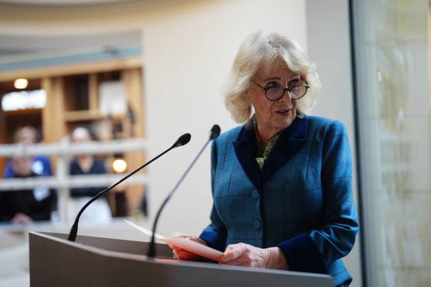 Queen Camilla visit to Cheltenham Queen Camilla, President of Maggie s, delivers remarks during a visit to the charity s centre in Cheltenham, Gloucestershire, as they mark the 30th anniversary of the first Maggie s centre opening. Picture date: Wednesday January 21, 2026. PA Photo., Credit:Jacob King Avalon UK, Cheltenham  Copyright: xJacobxKingx xAvalonx 1067984719
