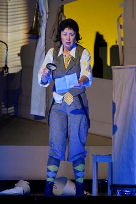 Krista Birkner bei der Fotoprobe zum Theaterstück Erich und die Detektive im Schlosspark Theater. Berlin, 21.01.2026