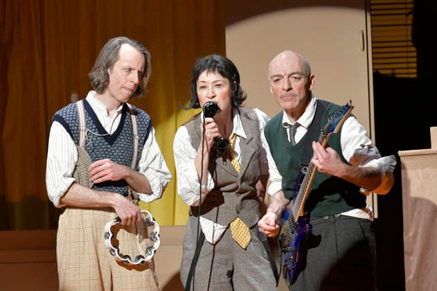 Oliver Seidel, Krista Birkner und Mario Ramos bei der Fotoprobe zum Theaterstück Erich und die Detektive im Schlosspark Theater. Berlin, 21.01.2026