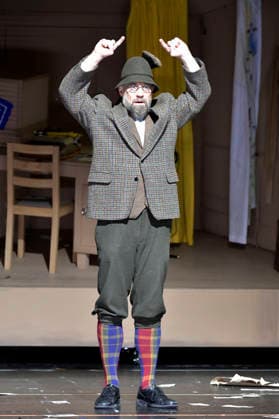 Bürger Lars Dietrich bei der Fotoprobe zum Theaterstück Erich und die Detektive im Schlosspark Theater. Berlin, 21.01.2026