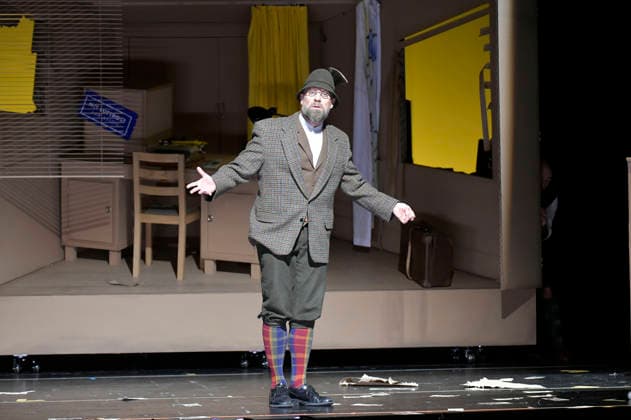 Bürger Lars Dietrich bei der Fotoprobe zum Theaterstück Erich und die Detektive im Schlosspark Theater. Berlin, 21.01.2026