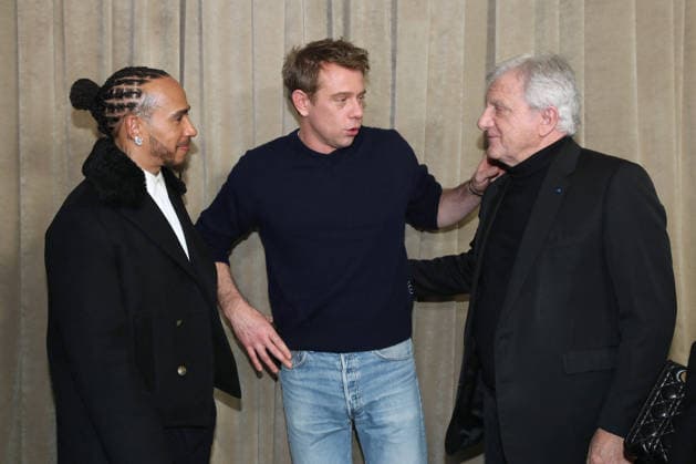 Lewis Hamilton, Jonathan Anderson Artistic Director of Dior and Sidney Toledano at the Greeting of the Dior Collection Homme Prêt à Porter Fall Winter 2026 2027 show as part of Paris Fashion Week PFW at the Rodin Museum, Paris, France, January 21, 2026 Bertrand Rindoff Bestimage Greeting Dior Homme Menswear Fall Winter 2026 2027 show as part of Paris Fashion Week on January 21, 2026 in Paris, France Paris France  Copyright: xBERTRANDxRINDOFFxPETROFFxBERTRANDxRINDOFFxPETROFFx