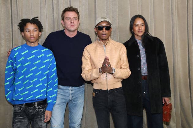 Rocket Williams, Jonathan Anderson Artistic Director of Dior , Pharrell Williams and Helen Lasichanh at the Greeting of the Dior Collection Homme Prêt à Porter Fall Winter 2026 2027 show as part of Paris Fashion Week PFW at the Rodin Museum, in Paris, France, January 21, 2026 Bertrand Rindoff Bestimage Greeting Dior Homme Menswear Fall Winter 2026 2027 show as part of Paris Fashion Week on January 21, 2026 in Paris, France Paris France  Copyright: xBERTRANDxRINDOFFxPETROFFxBERTRANDxRINDOFFxPETROFFx
