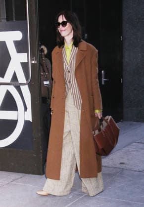 NEW YORK, NY- JANUARY 21: Rebecca Hall seen at Good Morning America on January 21, 2026 in New York City. Copyright: xRWx