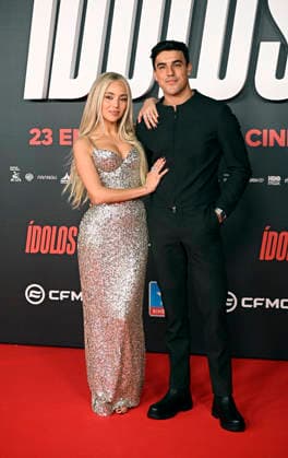 Red carpet at Ídolos movie premiere Actor Óscar Casas and singer Ana Mena during the premiere of the movie Ídolos , on January 21, 2026, in Madrid Spain Ídolos is set in the fascinating world of the MotoGP™ World Championship and explores the human relationships between a father and son, a manager and his rider, and the world around them ambition, self-improvement, egos, adrenaline, love, forgiveness and second chances CINE MOVIE PREMIERE Madrid Madrid Spain Copyright: xFranciscoxGuerrax 7235024