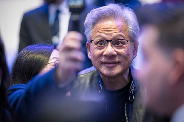 World Economic Forum Annual Meeting 2026 Conversation with Jensen Huang, President and CEO of NVIDIA session with Jensen Huang, Founder, President and Chief Executive Officer, NVIDIA, USA at the World Economic Forum Annual Meeting 2026 in Davos-Klosters, Switzerland, on 21 1 2026 from 11:30 to 12:00 in the Congress Centre Congress Hall (Zone C), One-on-One., Credit: World Economic Forum Avalon  Copyright: x WorldxEconomicxForumx xAvalonx 1068094913