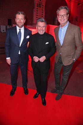 Jonas Haentjes (CEO Edel Music), Thomas Anders, Christian Geller bei der ARTIST CELEBRATION NIGHT des Bundesverband Musikindustrie (BVMI) in der STATION Berlin in Berlin am 21.01.2026