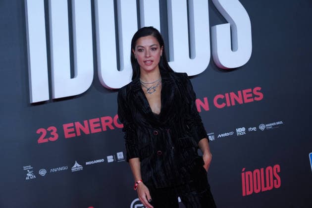 Desiree Popper attends the Idolos premiere at Kinepolis Cinema . January 21, 2026 in Madrid, Spain. (202601211120)