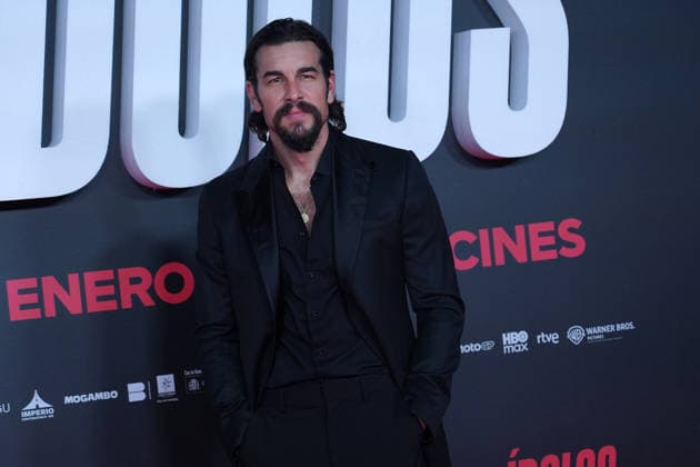 Mario Casas attends the Idolos premiere at Kinepolis Cinema . January 21, 2026 in Madrid, Spain. (202601211420)