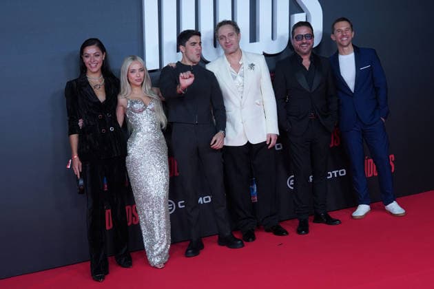 Cast of the film attend the Idolos premiere at Kinepolis Cinema . January 21, 2026 in Madrid, Spain. (202601211598)
