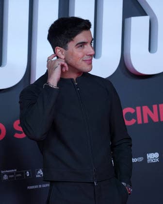 Oscar Casas attends the Idolos premiere at Kinepolis Cinema . January 21, 2026 in Madrid, Spain. (20260121749)