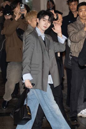 AMI Paris Menswear Arrivals Zhou Yiran arrived at the AMI Paris Menswear Fall Winter 2026-2027 show as part of Paris Fashion Week on January 21, 2026 in Paris, France. Photo by Nasser Berzane ABACAPRESS.COM Paris France  Copyright: xBerzanexNasser ABACAx