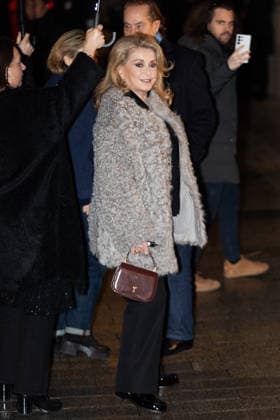 AMI Paris Menswear Arrivals Catherine Deneuve arrived at the AMI Paris Menswear Fall Winter 2026-2027 show as part of Paris Fashion Week on January 21, 2026 in Paris, France. Photo by Nasser Berzane ABACAPRESS.COM Paris France  Copyright: xBerzanexNasser ABACAx
