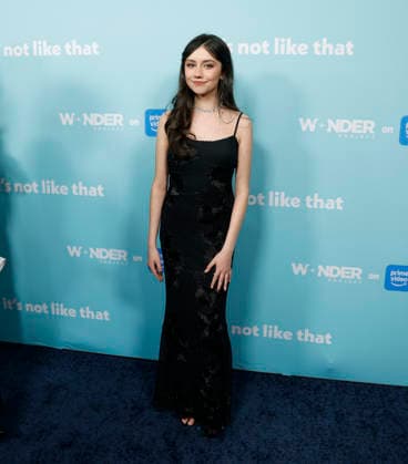 Michaela Russell arrives on the red carpet for the premiere of It s Not Like That, produced by Wonder Project for Prime Video at Metrograph on Wednesday, January 21, 2026 in New York City.  NYP20260121124 JOHNxANGELILLO