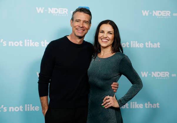 Scott Foley and Marika Dominczyk arrive on the red carpet for the premiere of It s Not Like That, produced by Wonder Project for Prime Video at Metrograph on Wednesday, January 21, 2026 in New York City.  NYP20260121116 JOHNxANGELILLO