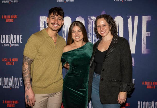 January 21, 2026, New York, Ny, United States: Jonathan Platero, Oksana Platero, Natalie Maltoke attend BloodLove A Vampire Pop Opera Off-Broadway First Look Performance and Press Day. Held at New 42 Studios in New York. Zuma Press January 21, 2026. New York United States - ZUMAp281 20260121_zea_p281_053 Copyright: xPhotoxImagexPressx