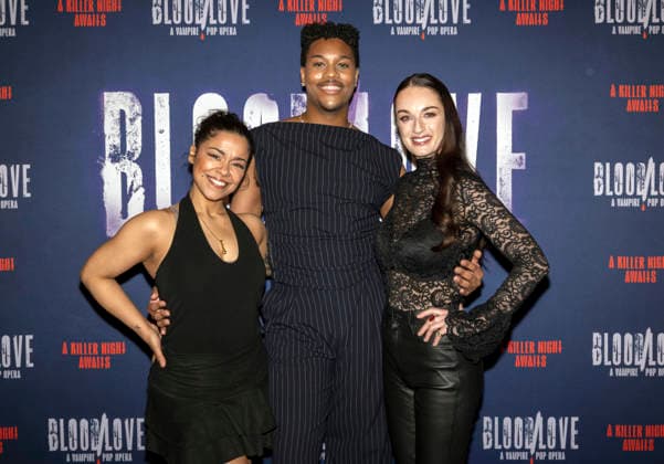 January 21, 2026, New York, Ny, United States: Brooke Simpson, Zephaniah Divine Wages and Carey Renee Sharpe attend BloodLove A Vampire Pop Opera Off-Broadway First Look Performance and Press Day. Held at New 42 Studios in New York. Zuma Press January 21, 2026. New York United States - ZUMAp281 20260121_zea_p281_067 Copyright: xPhotoxImagexPressx