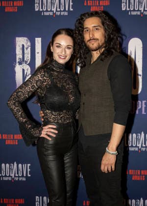 January 21, 2026, New York, Ny, United States: Carey Renee Sharpe and Christopher M. Ramirez attend BloodLove A Vampire Pop Opera Off-Broadway First Look Performance and Press Day. Held at New 42 Studios in New York. Zuma Press January 21, 2026. New York United States - ZUMAp281 20260121_zea_p281_068 Copyright: xPhotoxImagexPressx