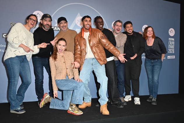 Alpe d Huez 29th Comedy Film Festival Fred Testot, Jade Pedri, Ilyes Djadel, Mohamed Hamidi and guests posing for a photocall during the 29th Comedy Film Festival in L Alpe d’Huez, France, on January 21, 2026. Photo by Mireille Ampilhac ABACAPRESS.COM L Alpe Du Huez France  Copyright: xAmpilhacxMireille ABACAx