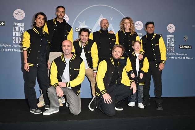 Alpe d Huez 29th Comedy Film Festival Reem Kherici, Tarek Boudali, Julien Arruti, Paco Boisson, Alban Ivanov, Philippe Lacheau, Elodie Fontan, Corentin Guillot and Jamel Debbouze posing for a photocall during the 29th Comedy Film Festival in L Alpe d’Huez, France, on January 21, 2026. Photo by Mireille Ampilhac ABACAPRESS.COM L Alpe Du Huez France Copyright: xAmpilhacxMireille ABACAx