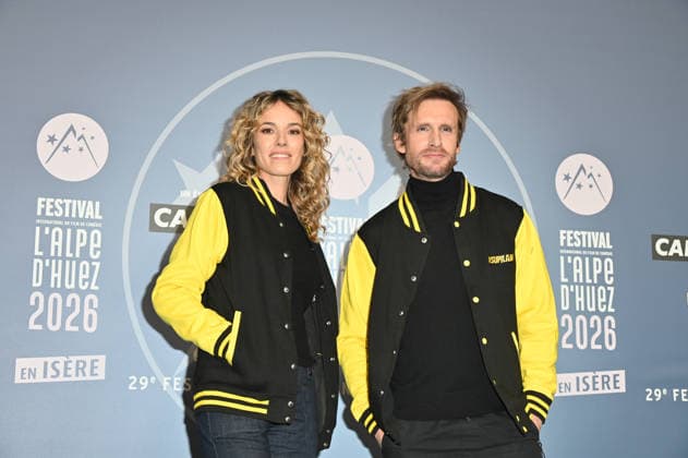 Alpe d Huez 29th Comedy Film Festival Elodie Fontan and Philippe Lacheau posing for a photocall during the 29th Comedy Film Festival in L Alpe d’Huez, France, on January 21, 2026. Photo by Mireille Ampilhac ABACAPRESS.COM L Alpe Du Huez France  Copyright: xAmpilhacxMireille ABACAx