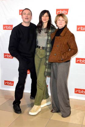 Mark Waschke, Mira Thiel und Corinna Harfouch bei der Premiere des ARD Fernsehfilms Tatort - Gefahrengebiet im Delphi Filmpalast. Berlin, 21.01.2026