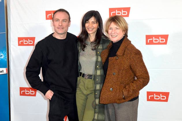 Mark Waschke, Mira Thiel und Corinna Harfouch bei der Premiere des ARD Fernsehfilms Tatort - Gefahrengebiet im Delphi Filmpalast. Berlin, 21.01.2026