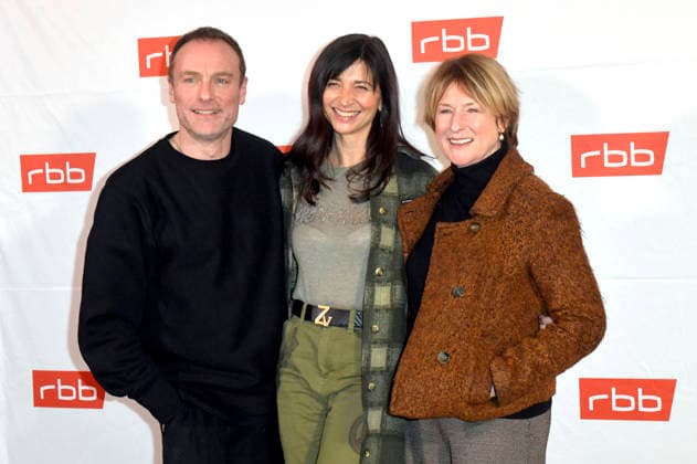 Mark Waschke, Mira Thiel und Corinna Harfouch bei der Premiere des ARD Fernsehfilms Tatort - Gefahrengebiet im Delphi Filmpalast. Berlin, 21.01.2026