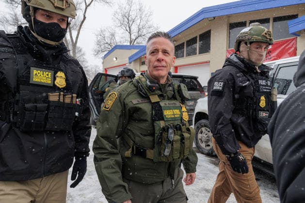 Border Patrol operating in Minneapolis MINNEAPOLIS, UNITED STATES - JANUARY 21: US Customs and Border Patrol Commander Gregory Bovino in a gas station parking lot in Minneapolis, Minnesota on January 21, 2026 Madison Thorn Anadolu Minneapolis United States. Editorial use only. Please get in touch for any other usage.  Copyright: x2026xAnadoluxMadisonxThornx