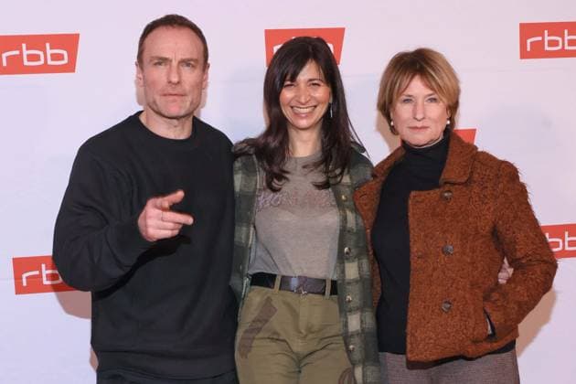 21.01.2026, Mark Waschke, Mira Thiel und Corinna Harfouch zur Premiere Tatort: Gefahrengebiet, ARD, Kriminalfilm, im Delphi Filmpalast, Berlin, Berlin Deutschland, Germany