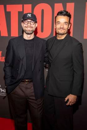 abb: Mark Forster und Giovanni Zarrella zu Gast auf dem roten Teppich bei der Artist Celebration Night im Station Berlin am 21.01.2026 in Berlin Berlin Deutschland