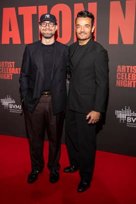 abb: Mark Forster und Giovanni Zarrella zu Gast auf dem roten Teppich bei der Artist Celebration Night im Station Berlin am 21.01.2026 in Berlin Berlin Deutschland
