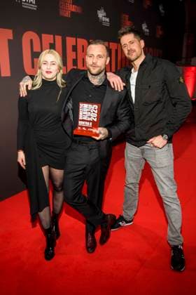 abb: Gast Kontra K (Maximilian Diehn) Preistraeger Domestic Album of the Year und Beatzarre zu Gast bei der Artist Celebration Night im Station Berlin am 21.01.2026 in Berlin Berlin Deutschland