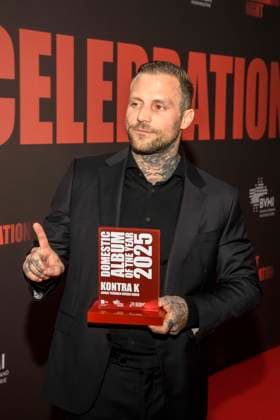abb: Kontra K (Maximilian Diehn) , Preistraeger Domestic Album of the Year zu Gast bei der Artist Celebration Night im Station Berlin am 21.01.2026 in Berlin Berlin Deutschland