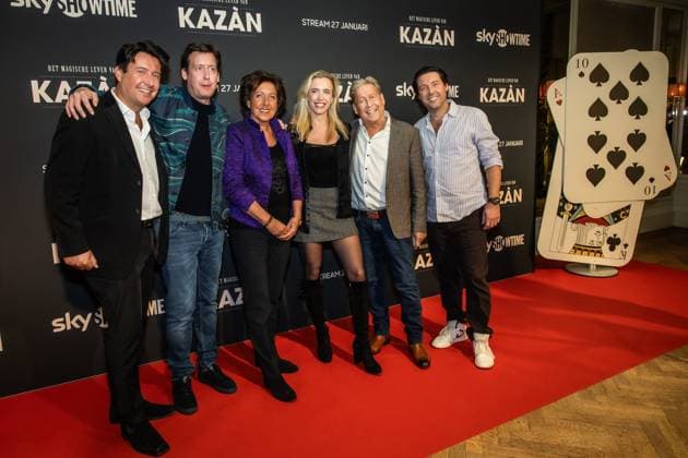 AMSTERDAM Hans KazÃ n and his family walked the red carpet for the premiere of the documentary about Hans KazÃ n. The documentary tells the life story of the magician and presenter. DINGENA MOL ANP netherlands out - belgium out  Copyright: xx x548231760x originalFilename: 548231760.jpg
