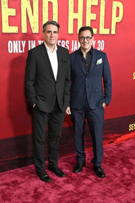 Mark Swift und Damian Shannon bei der Weltpremiere des Kinofilms Send Help im TCL Chinese Theatre. Los Angeles, 21.01.2026