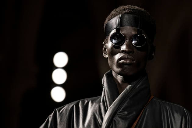 PFW - Issey Miyake Runway A model wears a creation as part of the Issey Miyake Fall Winter 2026-2027 Men s collection presented in Paris, Thursday, Jan. 22, 2026. Photo by Eliot Blondet ABACAPRESS.COM Paris France France  Copyright: xBlondetxEliot ABACAx