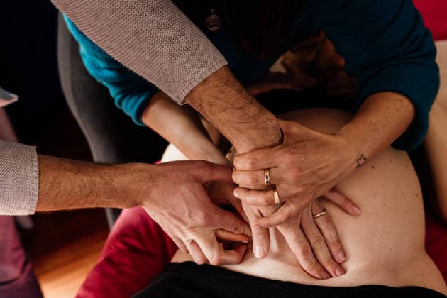 A work by independent midwife Annachiara Nicodemo, who follows her patients from pregnancy, during visits, operating in her office and home visits. She follows home births, colostrum expression and the Rebozo ritual.  Copyright: xLuciaxDovere KONTROLABx xipa-agency.netx xKontrolabx IPA_Agency_IPA70414533