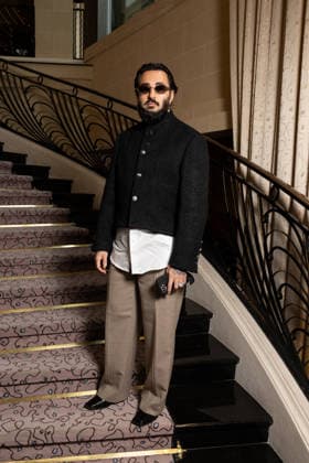 Taylor Chiche au défilé Drôle de Monsieur Collection Prêt à Porter Mode Masculine Automne Hiver 2026 2027 lors de la Fashion Week de Paris PFW , le 22 janvier 2026 Jeremy Melloul Bestimage Photocall Drole de Monsieur Fashion Show Menswear Collection Fall Winter 2026 2027 during Paris Fashion Week on January 22, 2026 Paris France  Copyright: xJeremyxMelloulx xBestimagexJeremyxMelloulx xBestimagex