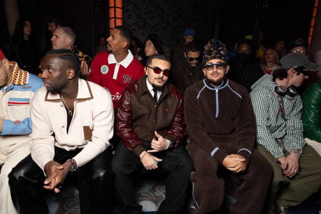 RK, Juste Riadh au défilé Drôle de Monsieur Collection Prêt à Porter Mode Masculine Automne Hiver 2026 2027 lors de la Fashion Week de Paris PFW , le 22 janvier 2026 Jeremy Melloul Bestimage Photocall Drole de Monsieur Fashion Show Menswear Collection Fall Winter 2026 2027 during Paris Fashion Week on January 22, 2026 Paris France  Copyright: xJeremyxMelloulx xBestimagexJeremyxMelloulx xBestimagex
